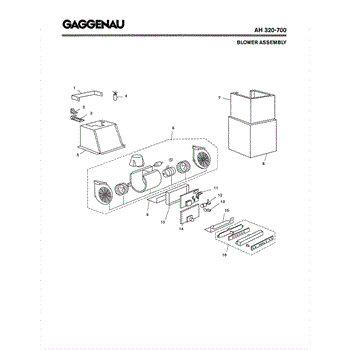 Parts For Gaggenau Ah320 700 Blower Assembly Parts