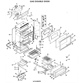 Parts For Ge Jgks15geh1 Gas Double Oven Parts