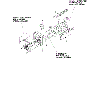 amana ice maker parts diagram