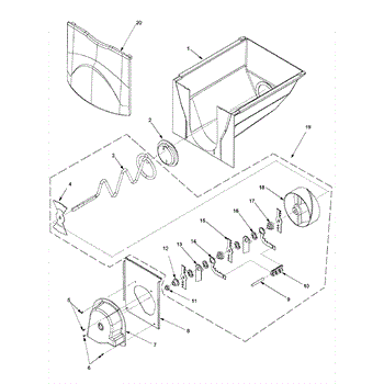 Ice Bucket Assy Parts 