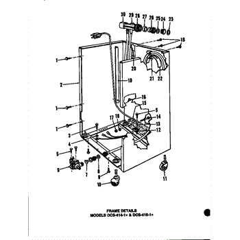 Parts For Amana Dcs 414 1h Dcs 414 1 H Frame Details Parts