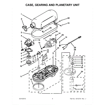 KitchenAid Replacement Planetary Parts