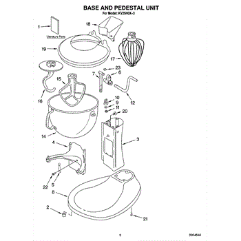 Kitchenaid KV25H0X-3 Parts