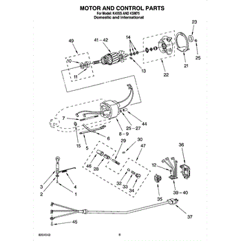 Whirlpool WP240775-1 Stand Mixer End Cap Gasket 