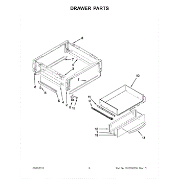 Parts For Kitchenaid Kgsk901sss01 Drawer Parts