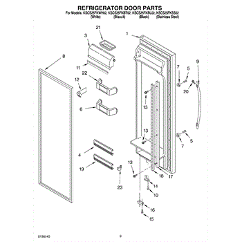 kitchenaid refrigerator kscs25fkss02