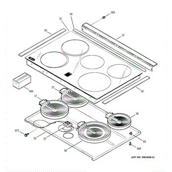 Parts For Ge Jsp42sk3ss Cooktop Parts Appliancepartspros Com