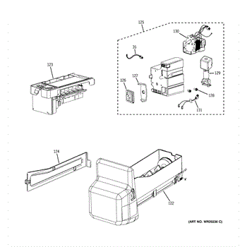 ge refrigerator water dispenser parts