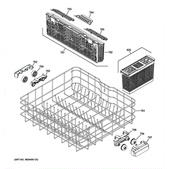 Lower rack for online ge dishwasher