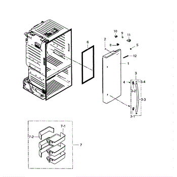 samsung fridge rf220nctasr parts
