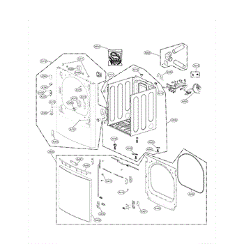 Parts For Lg Dlex7700ve Cabinet And Door Parts