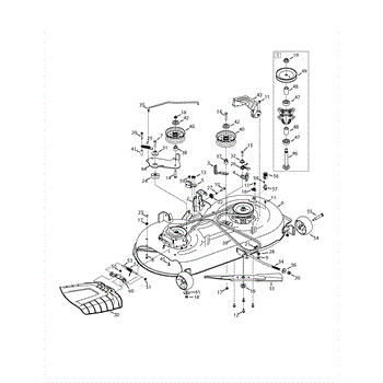 Parts for Murray 13AM775S058 2015 Mower Deck 42 Inch Parts