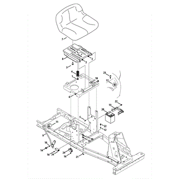 Parts for Murray 13A326JC058 2013 Seat Electrical Parts