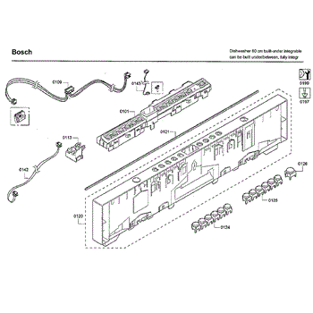 Parts for Bosch SHVM63W53N 01 Control Panel Parts