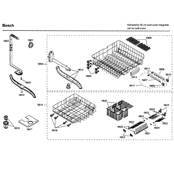 Parts for Bosch SHX46A05UC 26 Rack Parts AppliancePartsPros