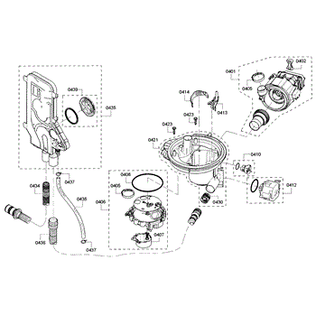 Parts For Bosch Shp65t55uc 07 Pump Parts Appliancepartspros Com