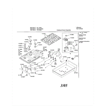 Parts For Bosch Ngp735uc 01 Gas Cooktop Parts