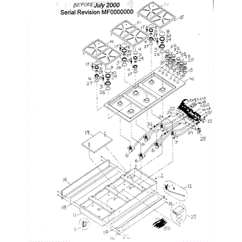 Parts For Dacor Sgm466 Cooktop Parts Appliancepartspros Com