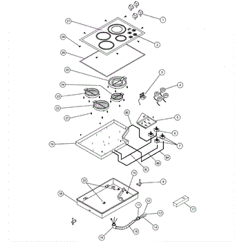 Parts For Dacor Cet304 Cooktop Parts Appliancepartspros Com