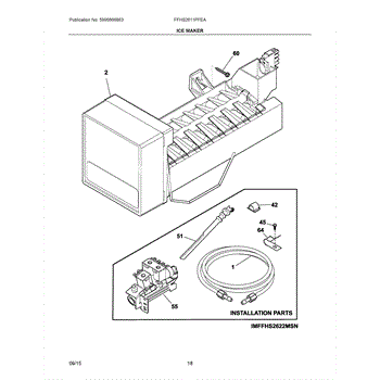 frigidaire ffhs2611pfea ice maker