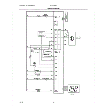 Parts for Frigidaire FGID2466QF4A: Wiring Diagram Parts -  AppliancePartsPros.com  Frigidaire Dishwasher Wiring Diagram    Appliance Parts Pros