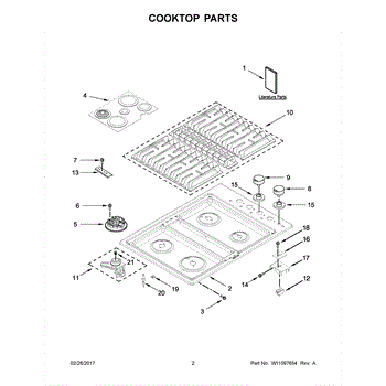 COOKTOP PARTS - KitchenAid