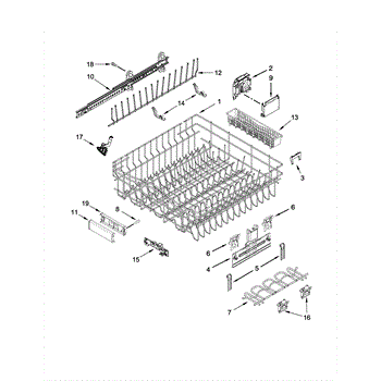 Jenn air best sale dishwasher upper rack