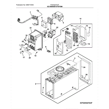 frigidaire fg4h2272uf ice maker