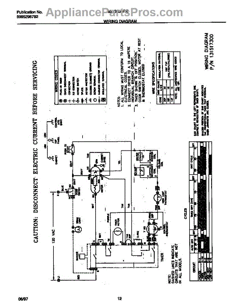 Parts For Frigidaire Mdg336red1  Wiring Diagram Parts