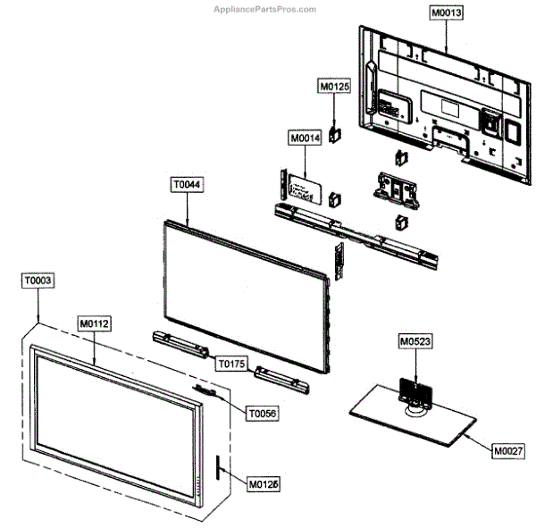 Parts For Samsung Pn50c450b1dxza  Plasma Tv Cabinet Parts