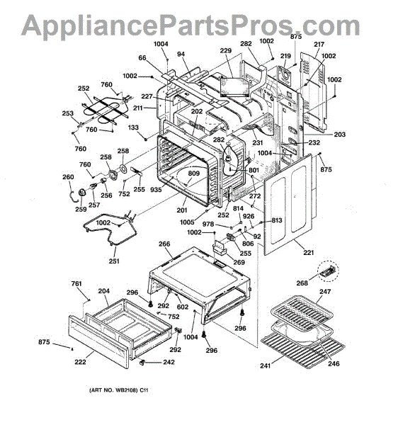 GE WB21T10007 Sensor Assembly