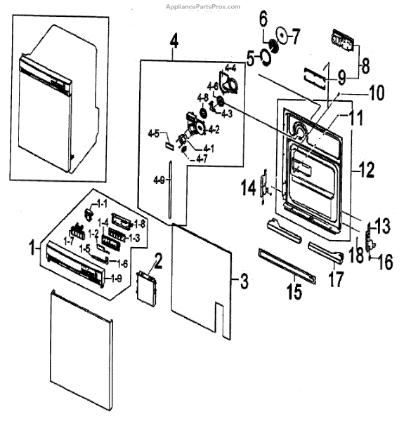Samsung DD97-00106A Assy-Tub FRONT;DM1475 - AppliancePartsPros.com
