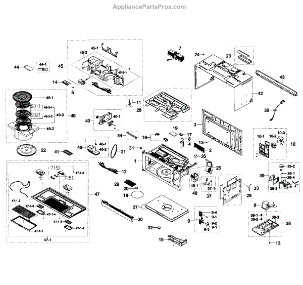 Samsung DE31-00064B Blade-FAN;85049,PP,NATUR - AppliancePartsPros.com