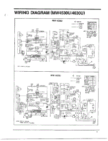 Parts for Samsung MW4530U/XAA / Microwave ... samsung electric range wiring diagram 