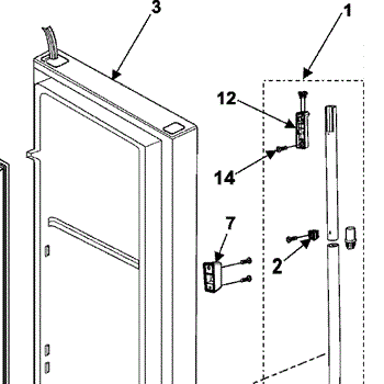 Parts For Samsung Rs265labp Refrigerator Door Parts