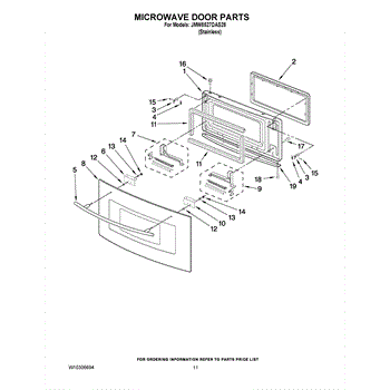 Parts For Maytag Jmw8527das28 Microwave Door Parts For Maytag Jmw8527das28 Microwave Door