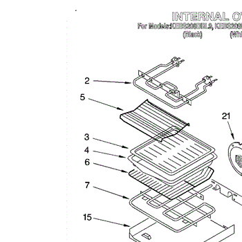 Parts For Kitchenaid Kebs208dbs9 Internal Oven Parts