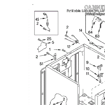 diagram parts list for model lgr4634eq0 whirlpoolparts dryerparts