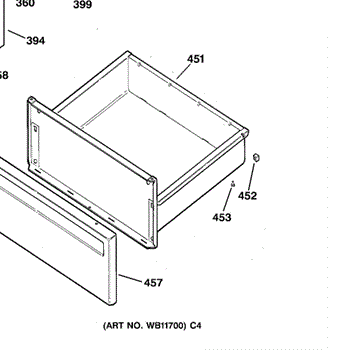 Parts For Ge Jbp78by2 Door Drawer Parts Appliancepartspros Com