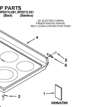 Parts For Whirlpool Wfe371lvs1 Cooktop Parts Appliancepartspros Com