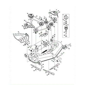 Parts for Craftsman 247.204191 2015 Mower Deck Parts AppliancePartsPros