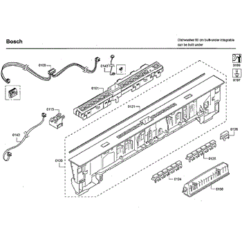 Parts for Bosch SHPM65W55N 01 Control Panel Parts