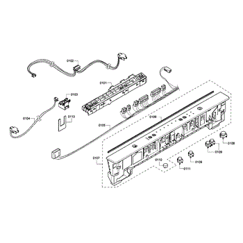 Parts for Bosch SHX3AR75UC 21 Control Panel Parts