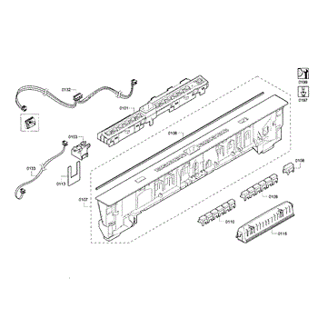 Parts for Bosch SHP65T55UC 02 Control Panel Parts