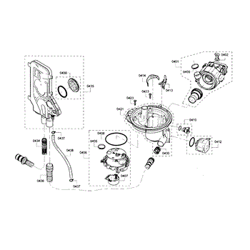 Parts for Bosch SHE68T55UC 03 Pump Parts AppliancePartsPros