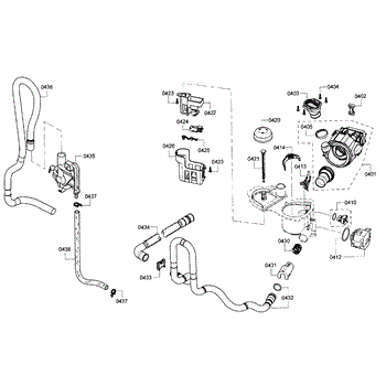 Parts for Bosch SHE3AR76UC 12 Pump Assembly Parts