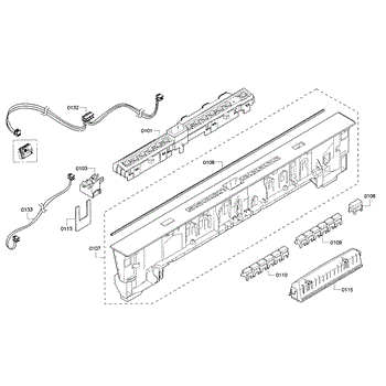 Parts for Bosch SHP65TL5UC 02 Control Panel Parts