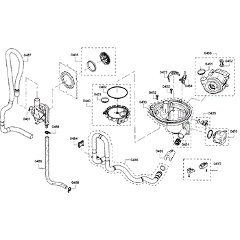 Parts for Bosch SHX5AVF5UC 22 Pump Parts AppliancePartsPros