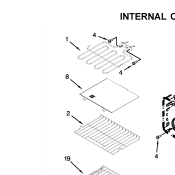 Parts For Kitchenaid Kebs209bbl01 Internal Oven Parts