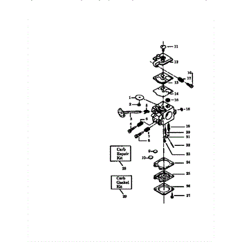 Poulan 2300 cva deals carburetor